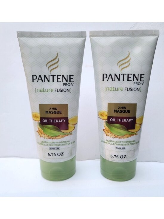 pantene Other - Pantene PRO-V Nature Fusion 2 Minute Masque Oil Therapy 2PK 6.7 Fl Oz HTF NEW